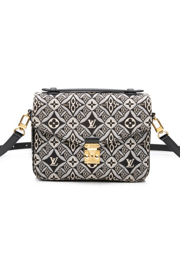 LOUIS VUITTON Grey Jacquard Since 1854 Pochette Metis CroESbody Bag