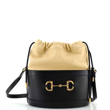GUCCI Horsebit 1955 Bucket CroESbody Bag Leather Small