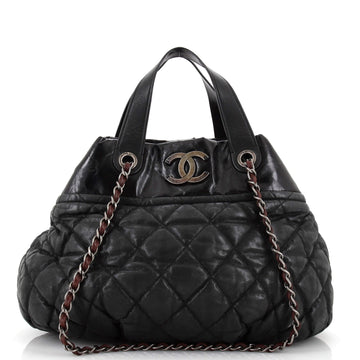 CHANEL In The Mix Tote Quilted Iridescent Calfskin Large