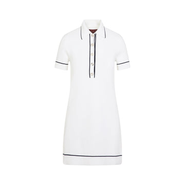 Gucci Knit Polo Collar Mini Dress Women