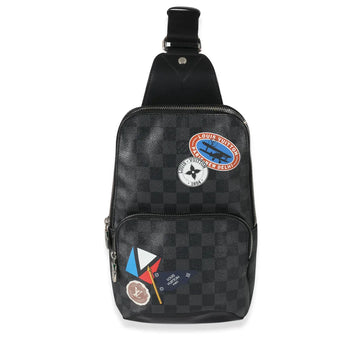 LOUIS VUITTON - Damier Graphite Canvas LV League Avenue Sling Bag