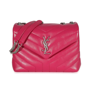 SAINT LAURENT - Fresh Fuchsia Calfskin Small Loulou