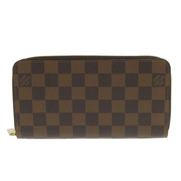 Louis Vuitton Damier Damier Canvas Rose Ballerine Long Wallet (Bi-Fold)