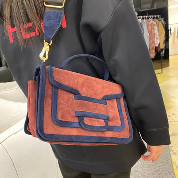 Pierre Hardy Alpha Bi-Colour Suede Shoulder Bag