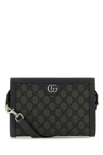 Gucci Men Gg Supreme Fabric And Leather Ophidia Crossbody Bag