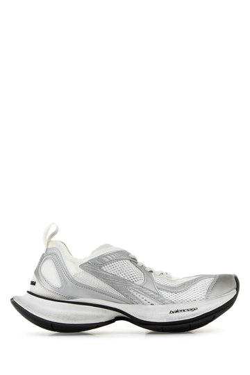 Balenciaga Women Two-Tone Mesh And Fabric Circuit Sneakers