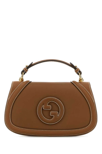 Gucci Women Caramel Leather Gucci Blondie Shoulder Bag