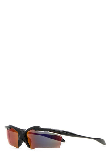 Balenciaga Women Black Acetate Turbo Rectangle Sunglasses