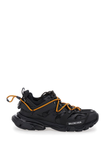 Balenciaga Men 'Track Trail Laces' Black Sneakers With Rear Closure With Cord Laces And Logo Lettering On The Side In Tech Fabric Woman