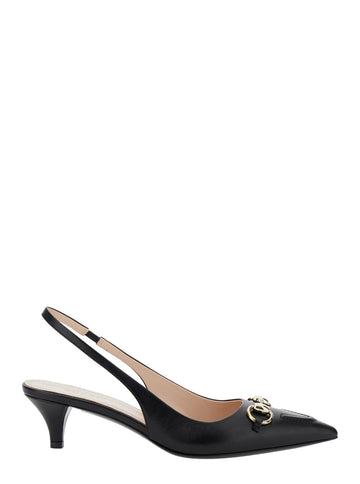 Gucci Women 'Erin' Black Pumps With Horsebit Detail In Leather Woman