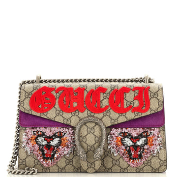 GUCCI Dionysus Bag Embroidered GG Coated Canvas Small