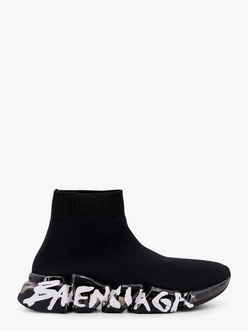 Balenciaga Women Speed 2.0 Graffiti Recycled Knit Sneaker