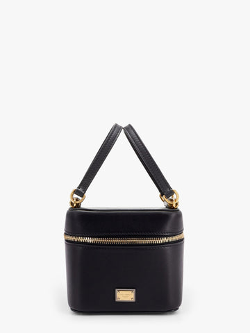 Dolce & Gabbana Women Sicily Leather Handbag With Iconic Logo Plate