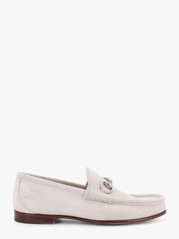 Gucci Men Suede Loafers With Iconic Horsebit