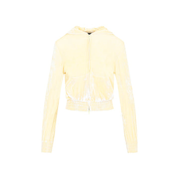 Balenciaga Fitted Zip-Up Hoodie Women