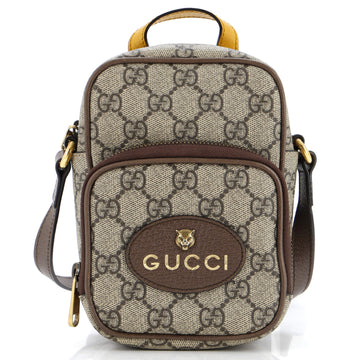 GUCCI Neo Vintage Top Handle CroESbody Bag GG Coated Canvas Mini
