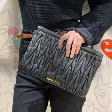Miu Miu Matelasse clutch TWS
