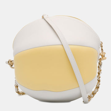 Multicolor Calfskin Leather Coco Beach Ball Bag