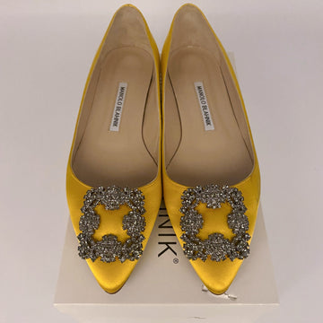 Manolo Blahnik yellow flats