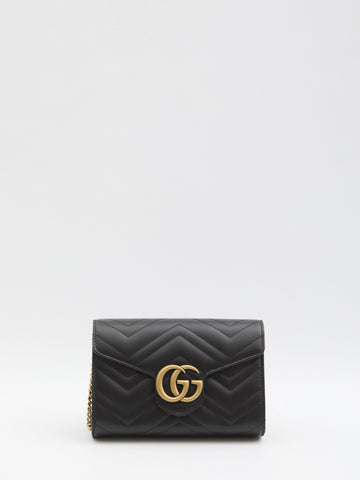 GUCCI Mini Quilted Leather Clutch with Chain - 12cm x 20cm x 4cm