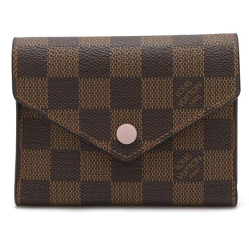Louis Vuitton Damier Damier Canvas pink Rose Ballerine Pvc Wallet (Tri-Fold)