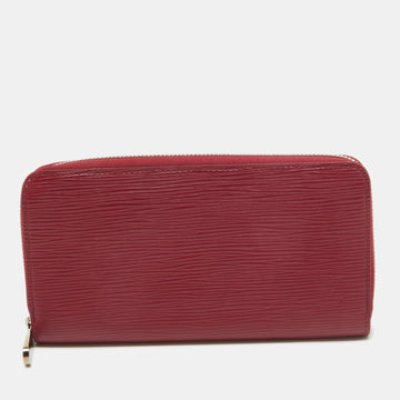 Fuchsia Epi Leather Zippy Wallet