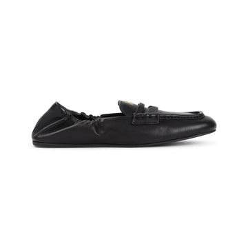 MIU MIU Luxe Leather Moccasin Loafers for Women