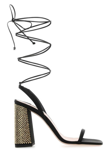 MIU MIU Elegant Satin Mini Sandals for Women