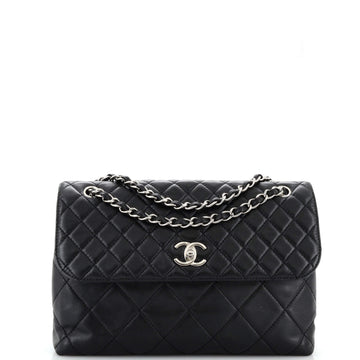 CHANEL In The BusineES Flap Bag Quilted Calfskin Maxi
