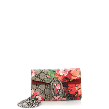 GUCCI Dionysus Bag Blooms Print GG Coated Canvas Super Mini