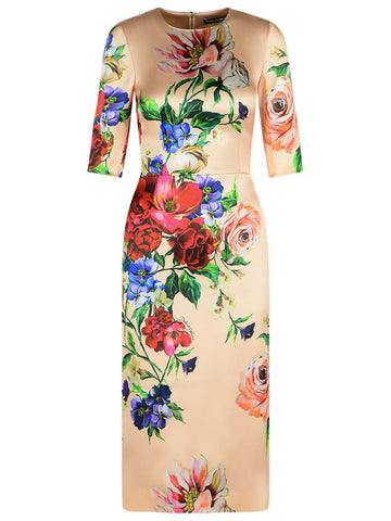 Dolce & Gabbana Viscose Dress Nude Women