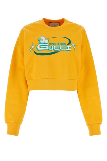 GUCCI Cotton Sweatshirt for Women - SS24 Collection
