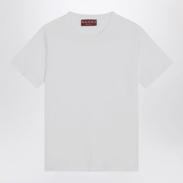 Gucci White Jersey T-Shirt With Embroidery Women