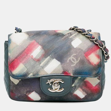Mini Square ClaESic Printed Lambskin Airlines Flap