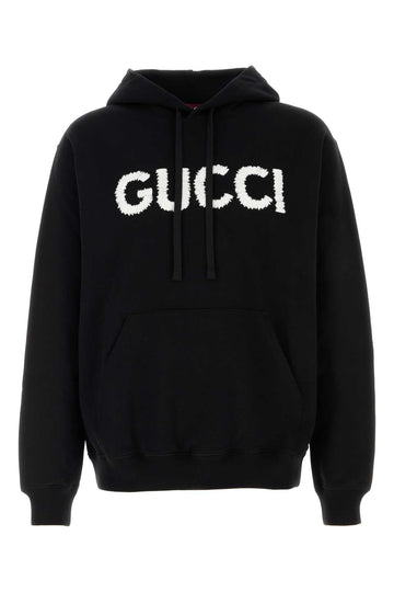 GUCCI Contrasting Logo Cotton Hoodie for Men - SS25