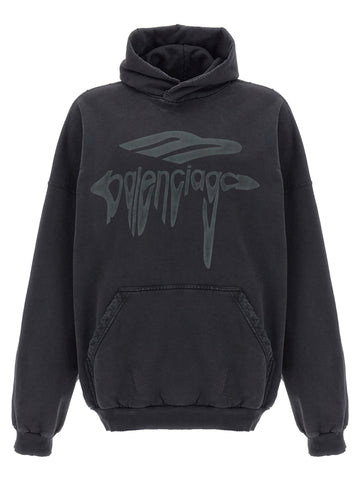 Balenciaga Women '3B Liquefied' Hoodie