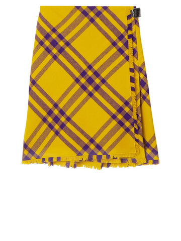 BURBERRY Embroidered Wool Mini Skirt for Women