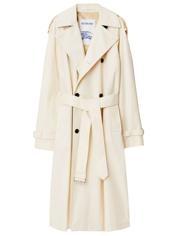 BURBERRY Gabardine Trench Jacket for Women - FW24 Collection