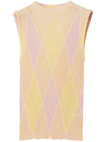 BURBERRY Embroidered Cotton Blend Top for Women - SS24