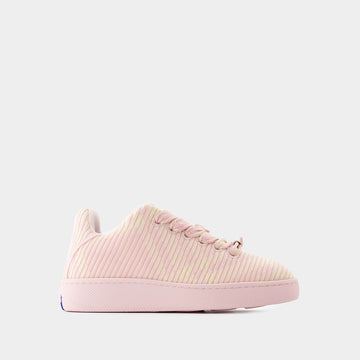 BURBERRY Embroidered Fabric Box Sneakers for Women
