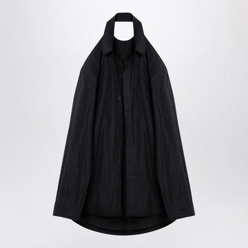 Balenciaga Black Suspended Shirt Effect Dress Women