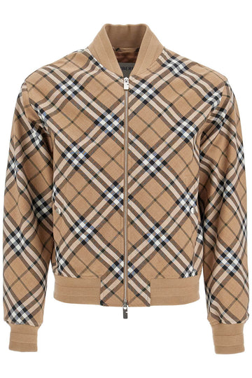BURBERRY Embroidered Polyester Blend Bomber Jacket for Men
