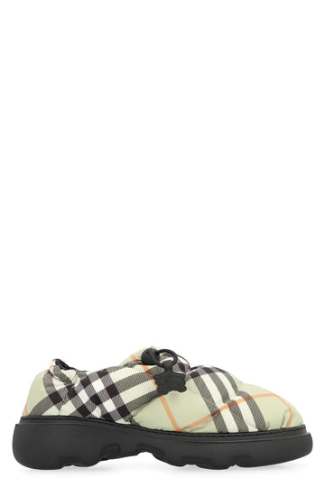 BURBERRY Check Motif Quilted Flat Sandals for Women
