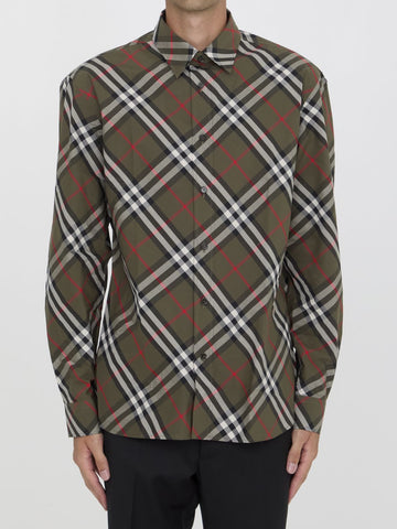 BURBERRY Embroidered Cotton Poplin Shirt for Men