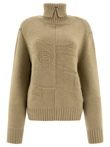 BURBERRY Oversized Cashmere Sweater with Long Sleeves - Women's Fashion
