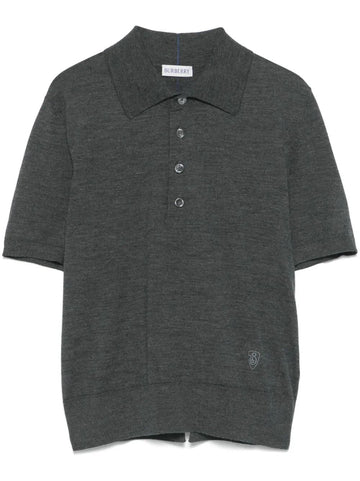 BURBERRY Lightweight Women's Polo Shirt with Embroidered Detail