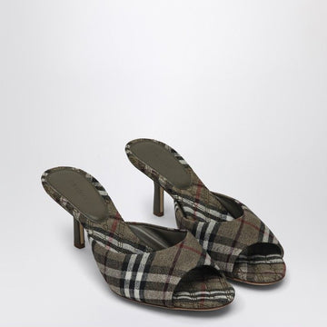 BURBERRY Elegant Check Pattern Flats with Stiletto Heel for Women