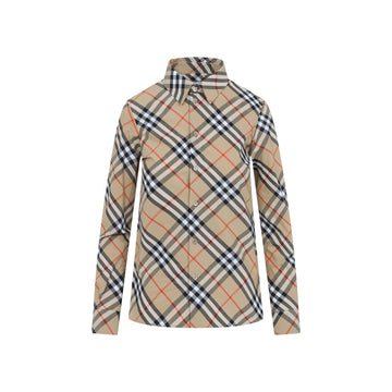 BURBERRY Classic Check Cotton Shirt for Women