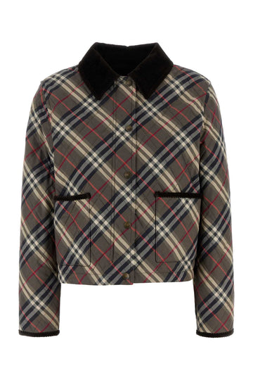 BURBERRY Embroidered Cotton Jacket - FW25 Women's Fashion