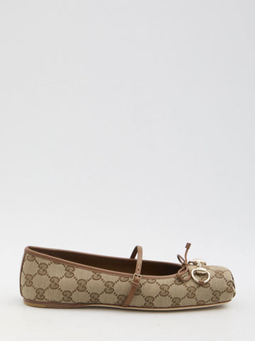 GUCCI Classic Horsebit GG Ballerinas for Women
